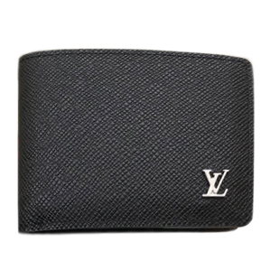 ルイ・ヴィトン LOUIS VUITTON M30295 短財布 ミニ財布 Multiple Taïga ブラック