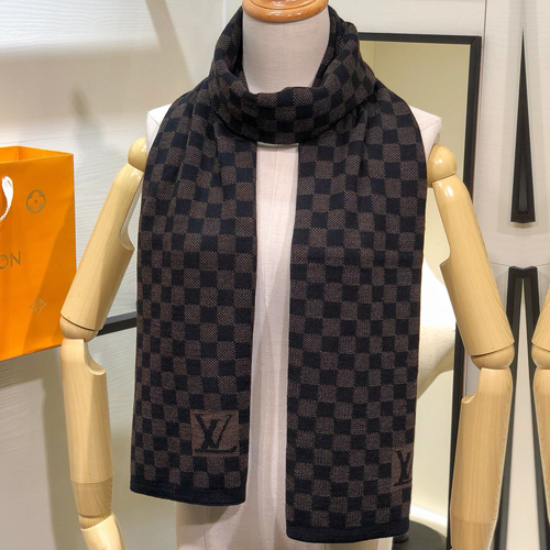 ルイ・ヴィトン Louis Vuitton LV M70028 PETIT DAMIER 男女兼用マフラー 180*30c